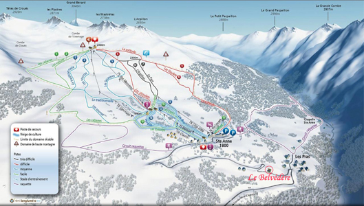 Plan des pistes